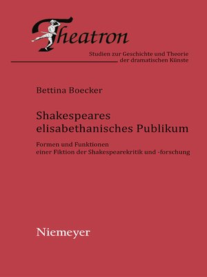 cover image of Shakespeares elisabethanisches Publikum